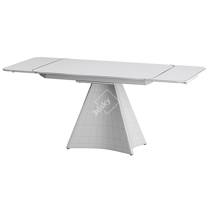 Granada Folding Table with Ceramic Top 3D model image 5