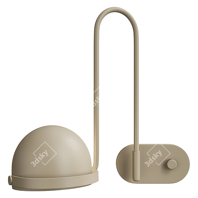 Elegant Bowee W1 Sconce 3D model image 1