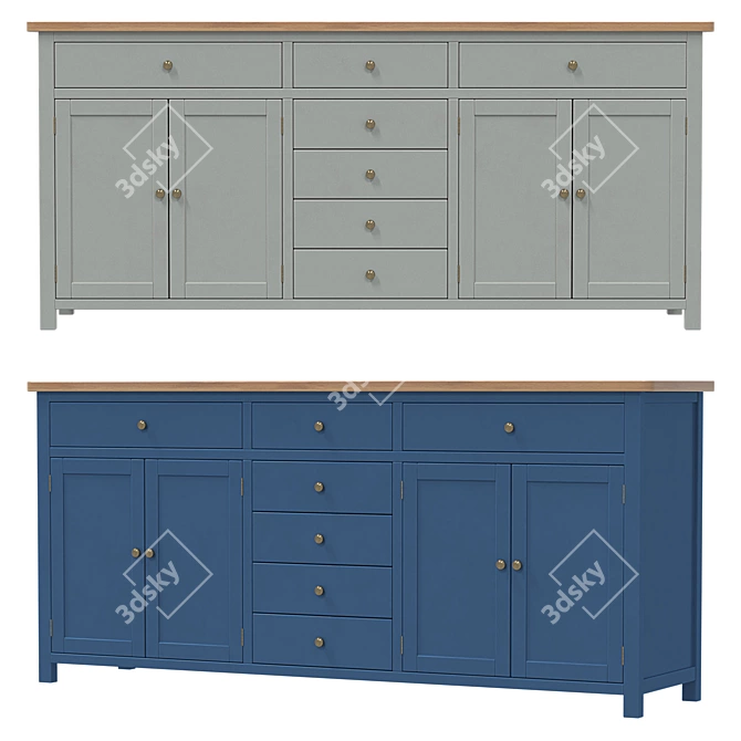 Jules Verne Large Chest of Drawers 3D model image 2