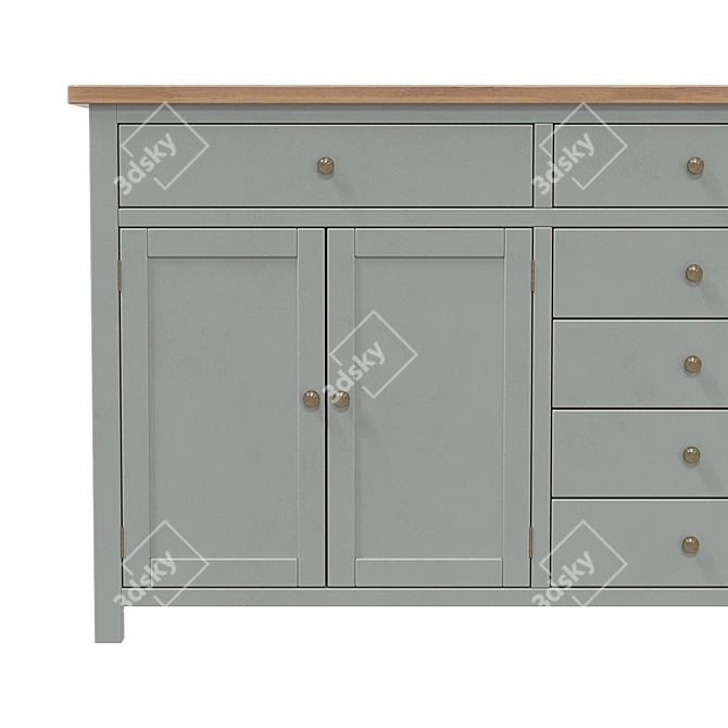 Jules Verne Large Chest of Drawers 3D model image 3
