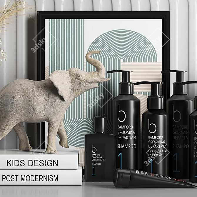  Modern Bathroom Accessories Set 3D model image 4