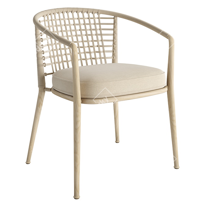 Italian Style Armchair '19 3D model image 1