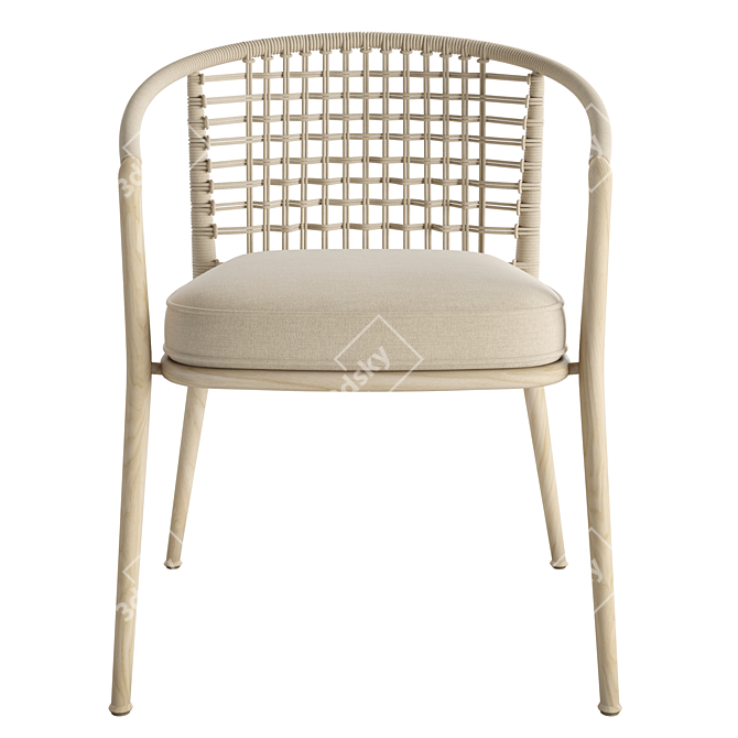 Italian Style Armchair '19 3D model image 2