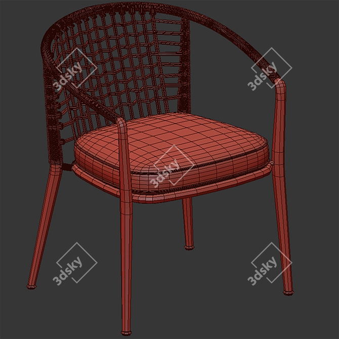 Italian Style Armchair '19 3D model image 5