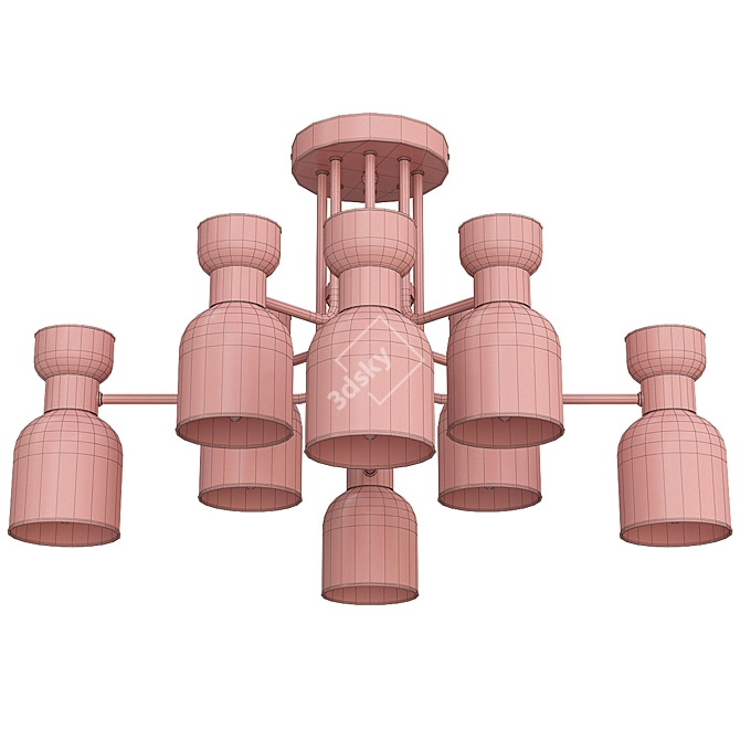 Freya Isla Chandelier, 8 Lights 3D model image 2