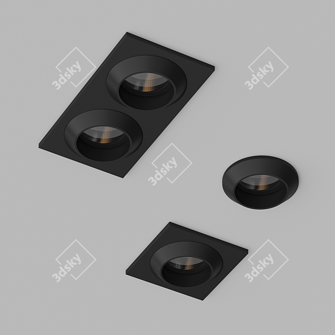 Versatile Giza Mini LED Lights 3D model image 4