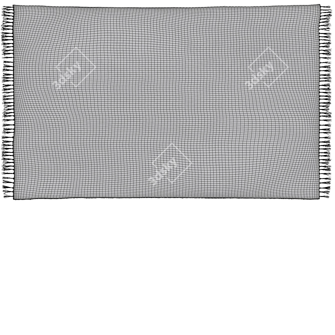 Soft Shaggy Greyson Rug 3D model image 2