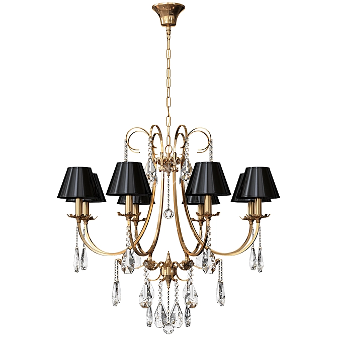 Modern Metal Chandelier C-382/8 3D model image 3