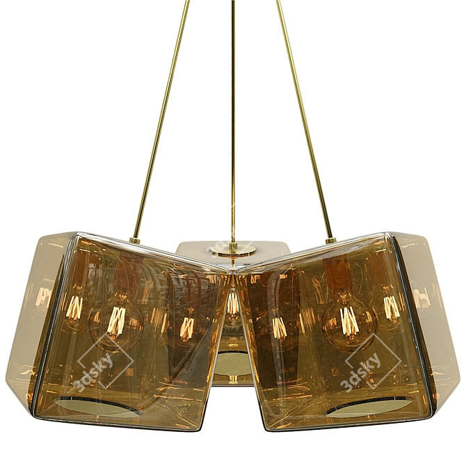 Elegant VISO H20 Pendant Light 3D model image 1