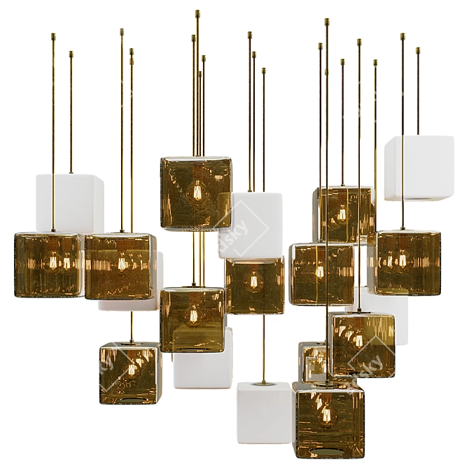 Elegant VISO H20 Pendant Light 3D model image 2