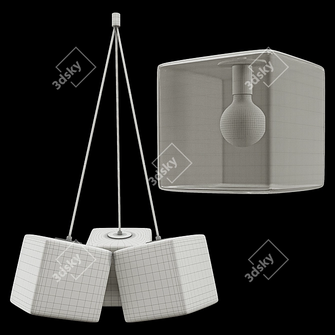 Elegant VISO H20 Pendant Light 3D model image 6