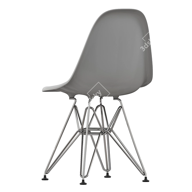 Mod Plastic Chair Yellow Eddy 3D model image 2