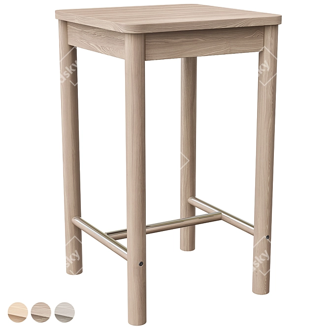 Birch Bar Table 29.5" IKEA 3D model image 2