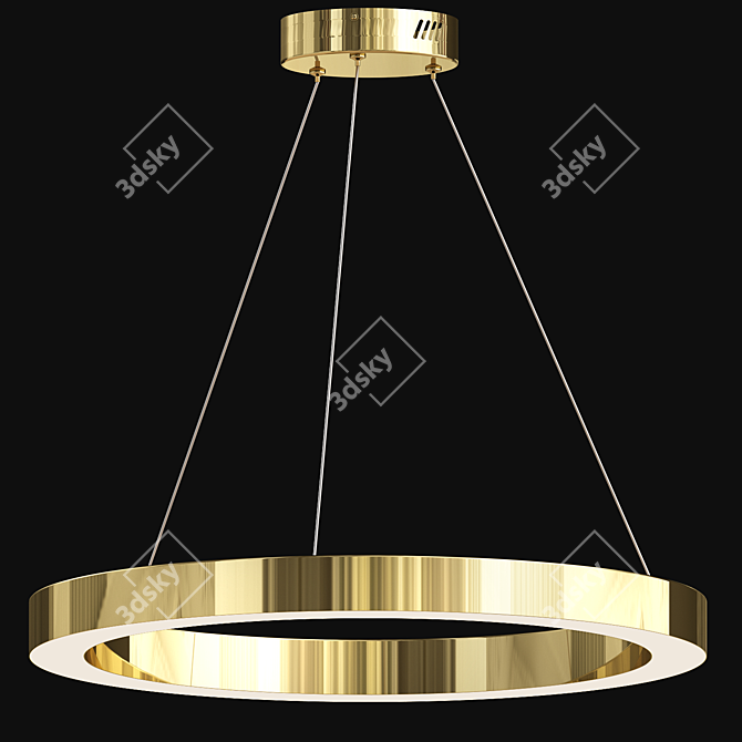 Modern LED Pendant Lamp Saturno 3D model image 1