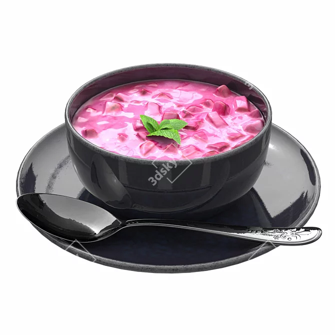 Summer Beet Cold Soup Model 3D model image 1