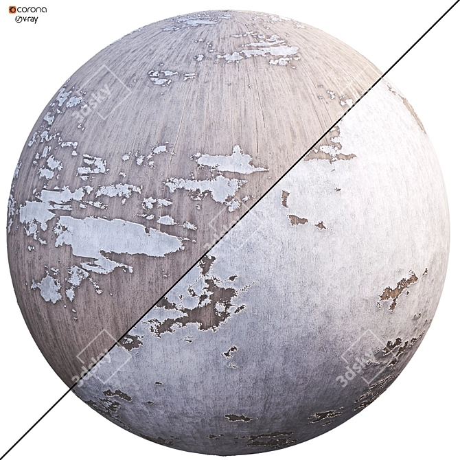 Rustic Wood Texture Collection Set 3D model image 1