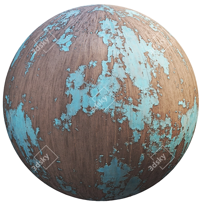 Vintage Wood Material Collection 005 3D model image 2