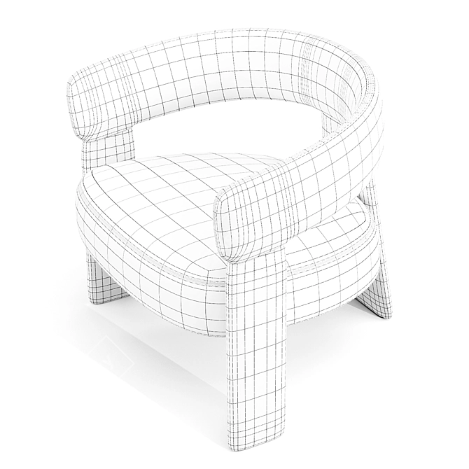 Oru BU2277 Lounge Chair - Bold 70s Inspiration 3D model image 7