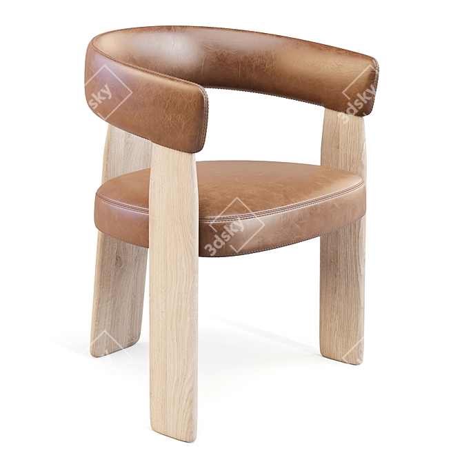 Andreu World Oru SO2271 Chair 3D model image 2