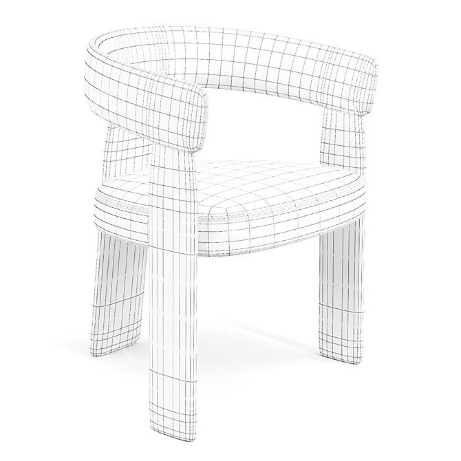 Andreu World Oru SO2271 Chair 3D model image 3