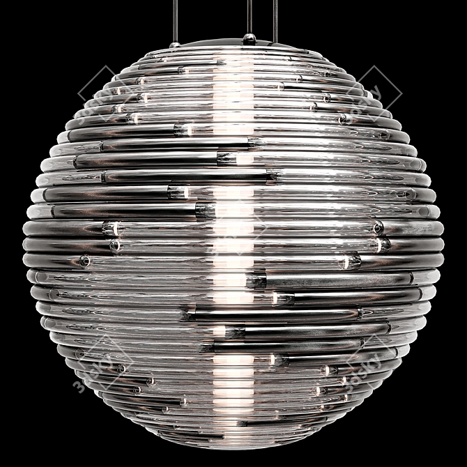 Elegant Gea Sphere Lamp Set 3D model image 4
