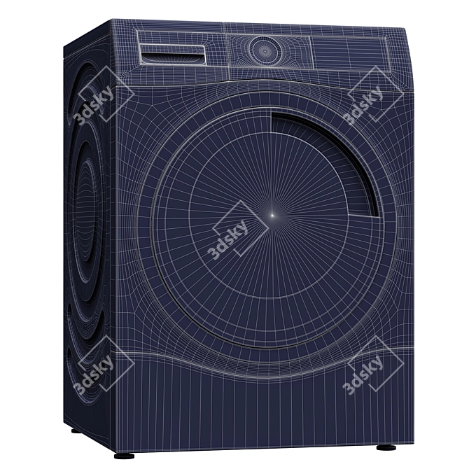 BOSCH WDU8H549GB Washer Dryer 3D model image 2