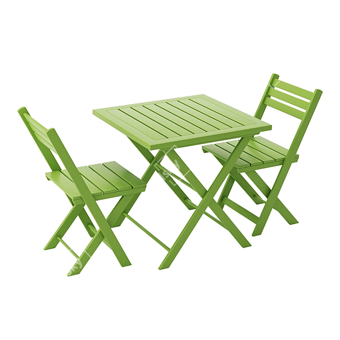 Outdoor Garden Table Set 3D model image 1