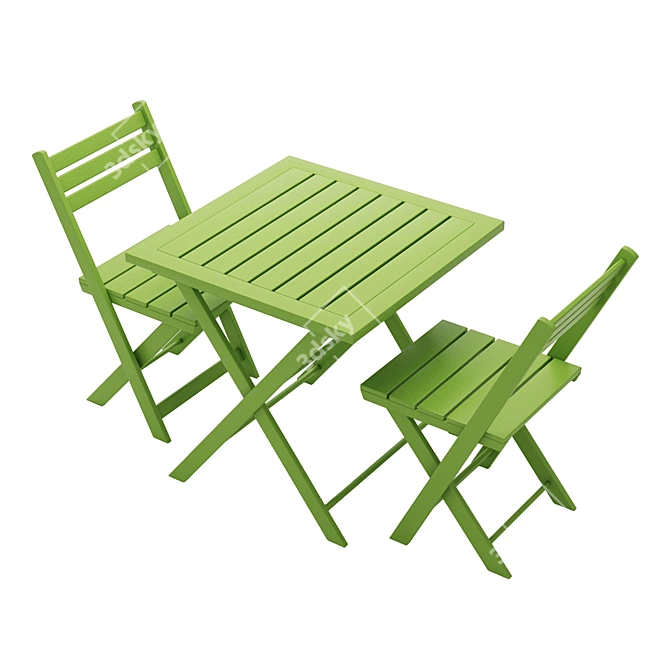 Outdoor Garden Table Set 3D model image 3