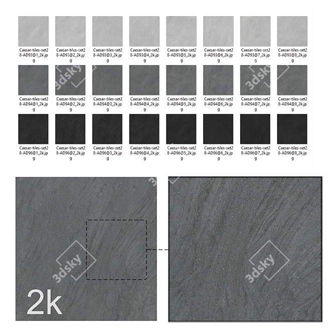  Premium Stone Tile Bundle Kit 3D model image 2