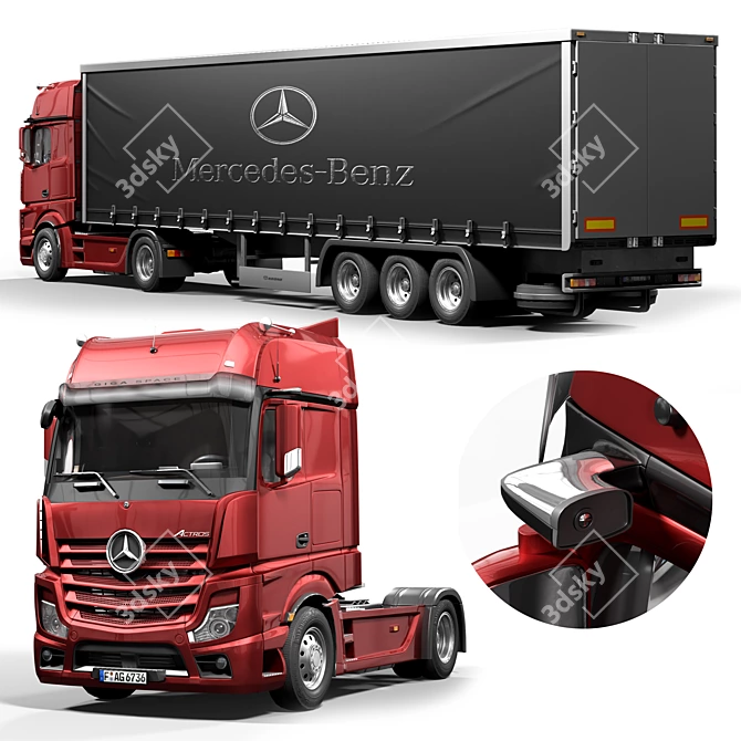 New Actros Model By Farokh 3D model image 3