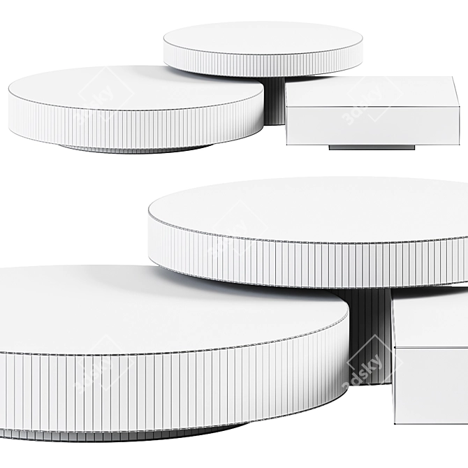 Versatile Dolmen Table System by Lema 3D model image 2