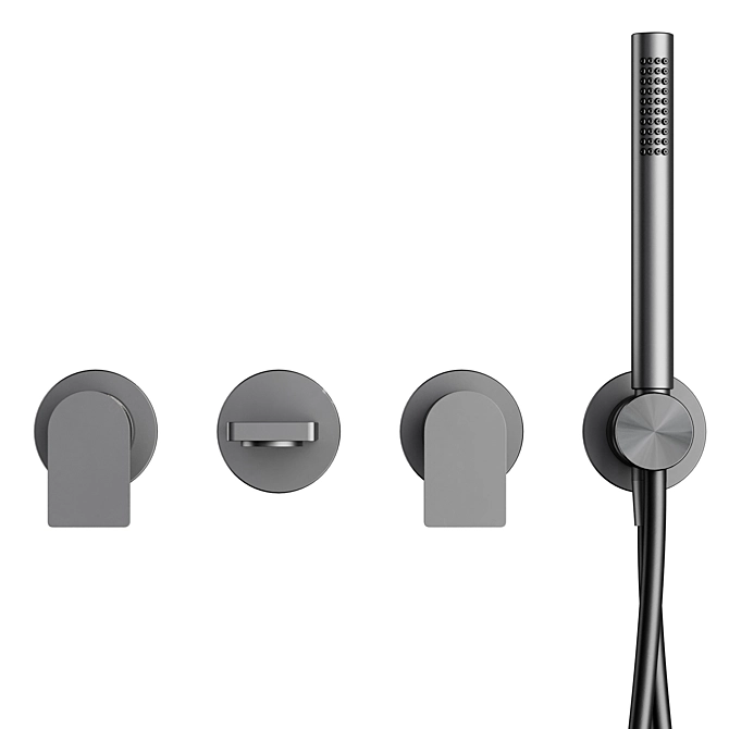 ZAZZERI Q316 Bath Mixer 3D model image 2