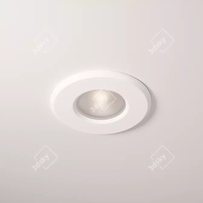 Compact IP65 LED Spotlight 3D model image 3