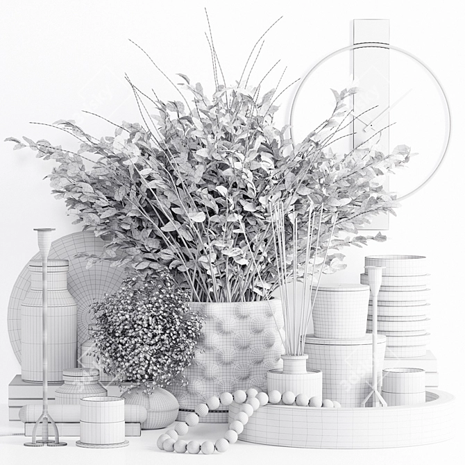 Luxury Decor Set | High-Quality 3D model image 4