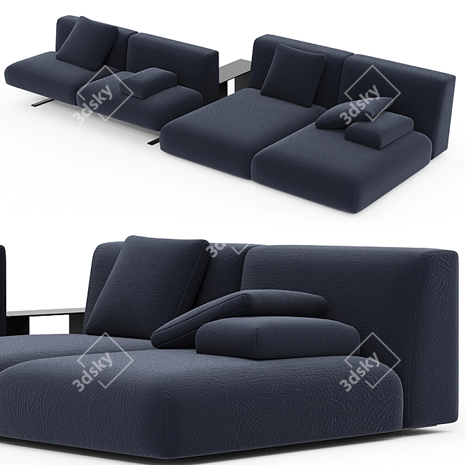 Stylish, Versatile Sofa N1 3D model image 1