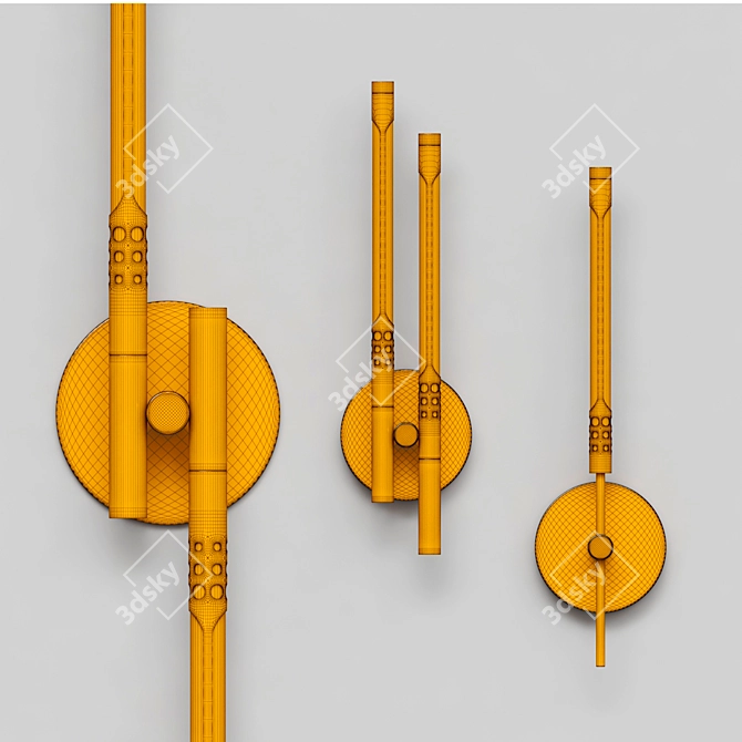 Modern Wall Lamp Vray Corona 3D model image 3