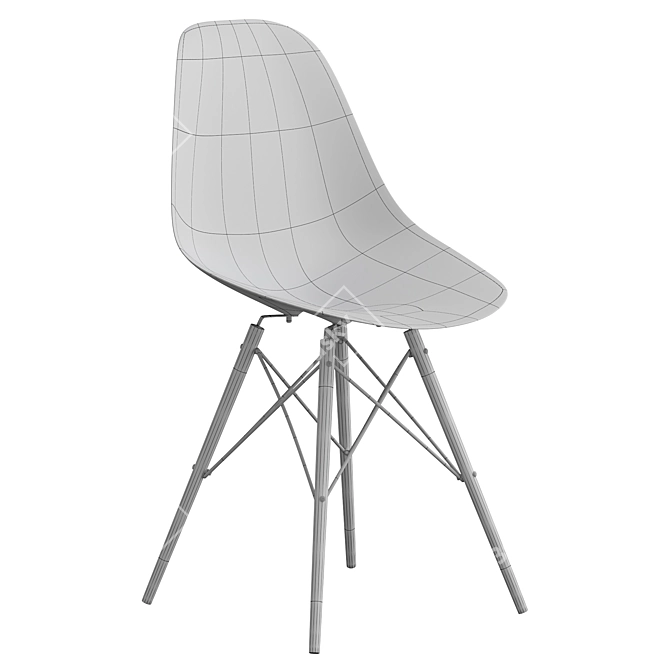 Eames Plastic Chair: Modern Classic 3D model image 4