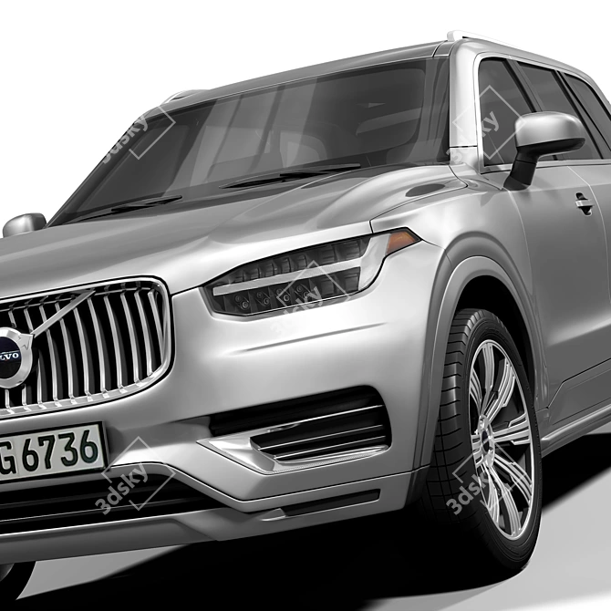 Premium Volvo XC90 Model 3D model image 2