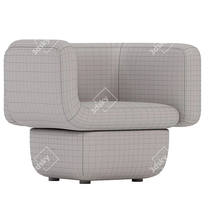 Modern Italian VENTO Sofa Model 3D model image 4