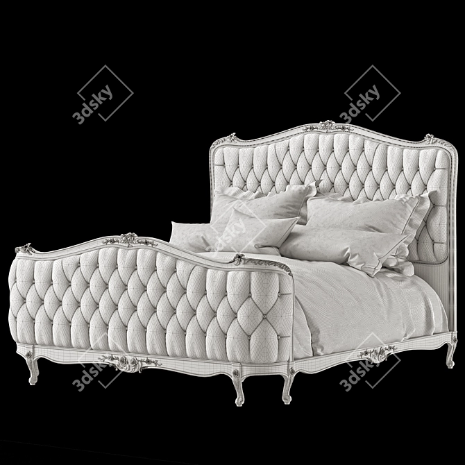 Eloquence Sophia Bed: Elegant Luxe 3D model image 3