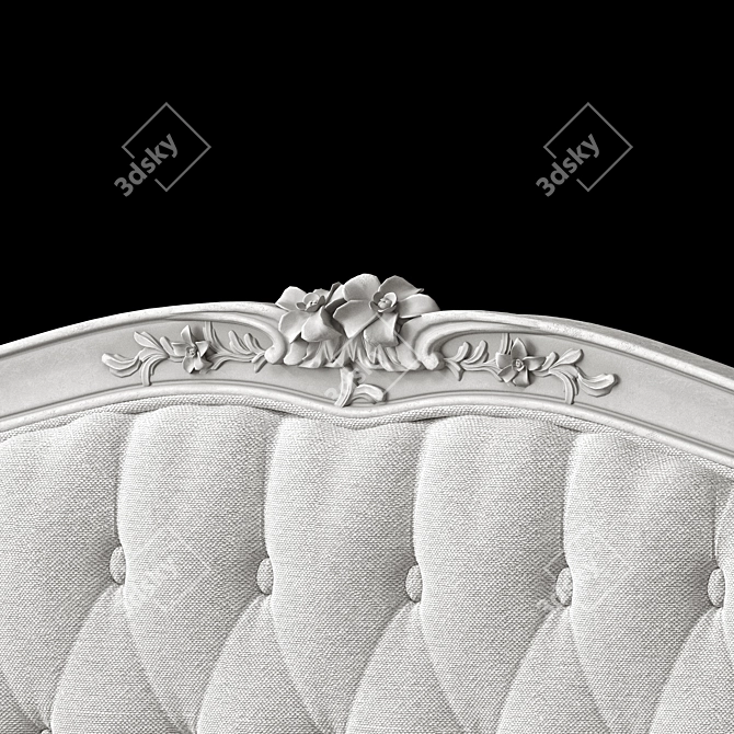 Eloquence Sophia Bed: Elegant Luxe 3D model image 4