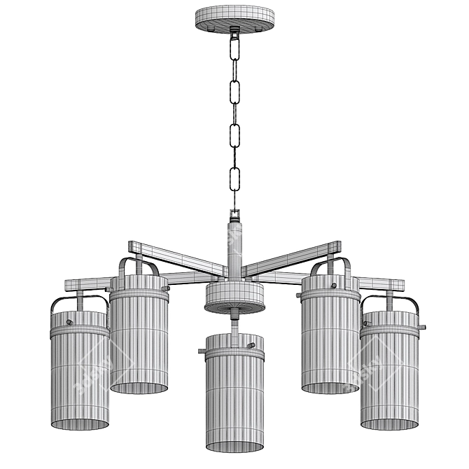 TILDA_CH Designer Lamp Fixture 3D model image 2