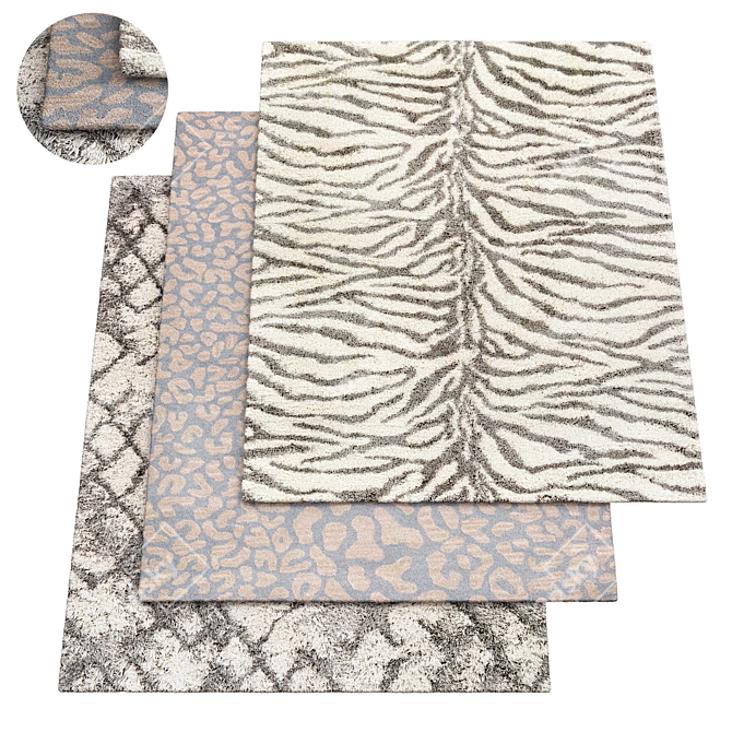 Soft Shag Aliyah Rug 2020 3D model image 1