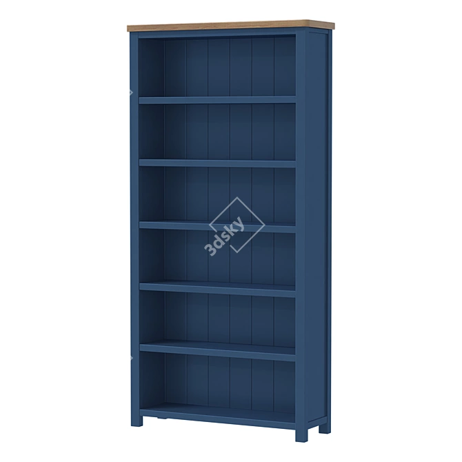 Elegant Open Shelf Jules Verne 3D model image 2