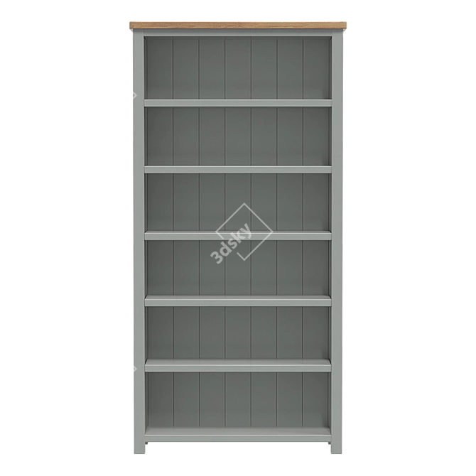 Elegant Open Shelf Jules Verne 3D model image 3