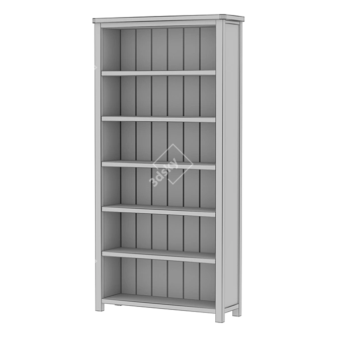 Elegant Open Shelf Jules Verne 3D model image 6