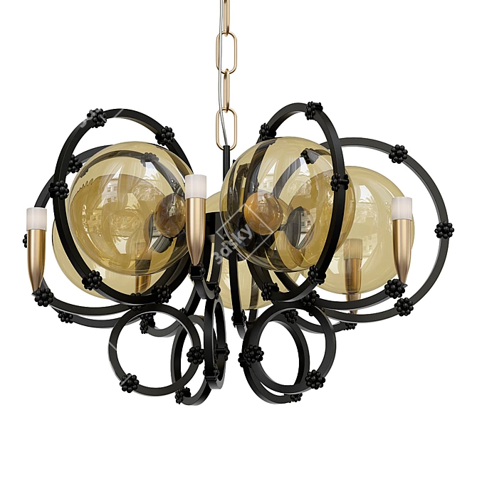 Majestic King Venus Chandelier 3D model image 1