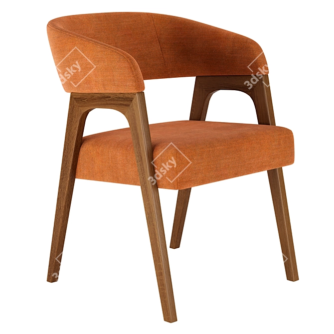 Modern Bern Chair Beige Brown 3D model image 3
