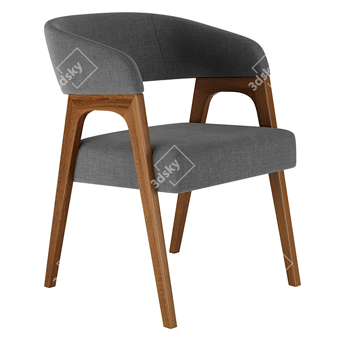 Modern Bern Chair Beige Brown 3D model image 5
