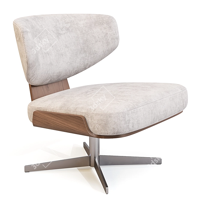 Olos Lounge Chair by Bonaldo 3D model image 1